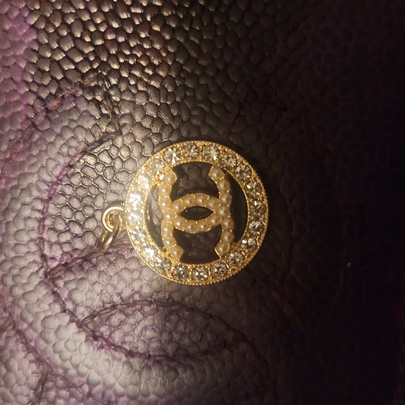 CHANEL Jewelry - Chanel faux pearl and rhinestone pendant